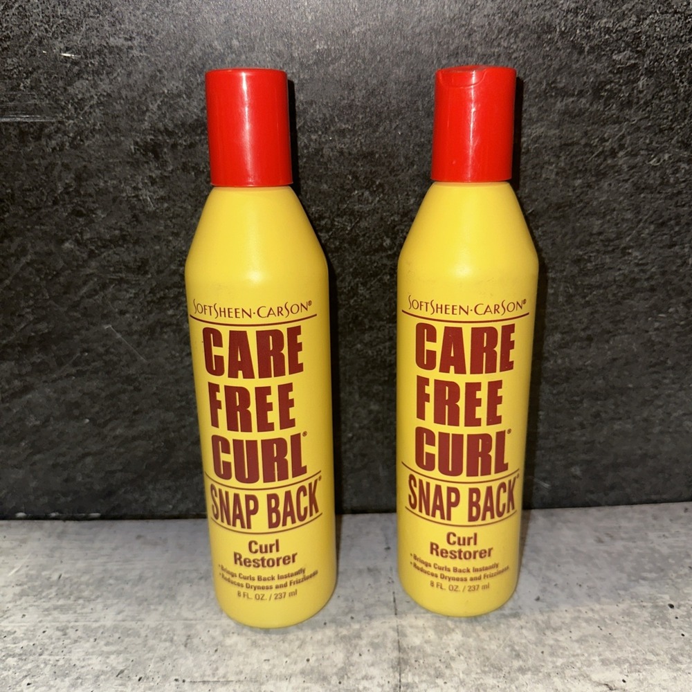 2 Lot Softsheen Carson Care Free Curl Snap Back Curl Restorer Instant Curls 8 oz